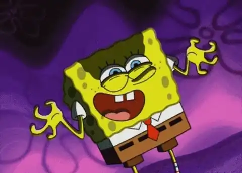 SpongeBob scheming, symbolic of having a plan SpongeBob scheming, symbolic of having a plan